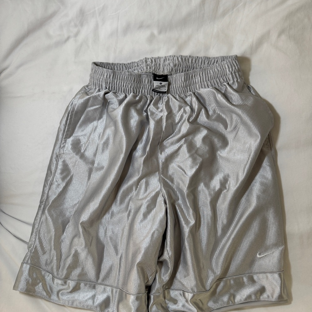 Nike Silver Athletic Shorts